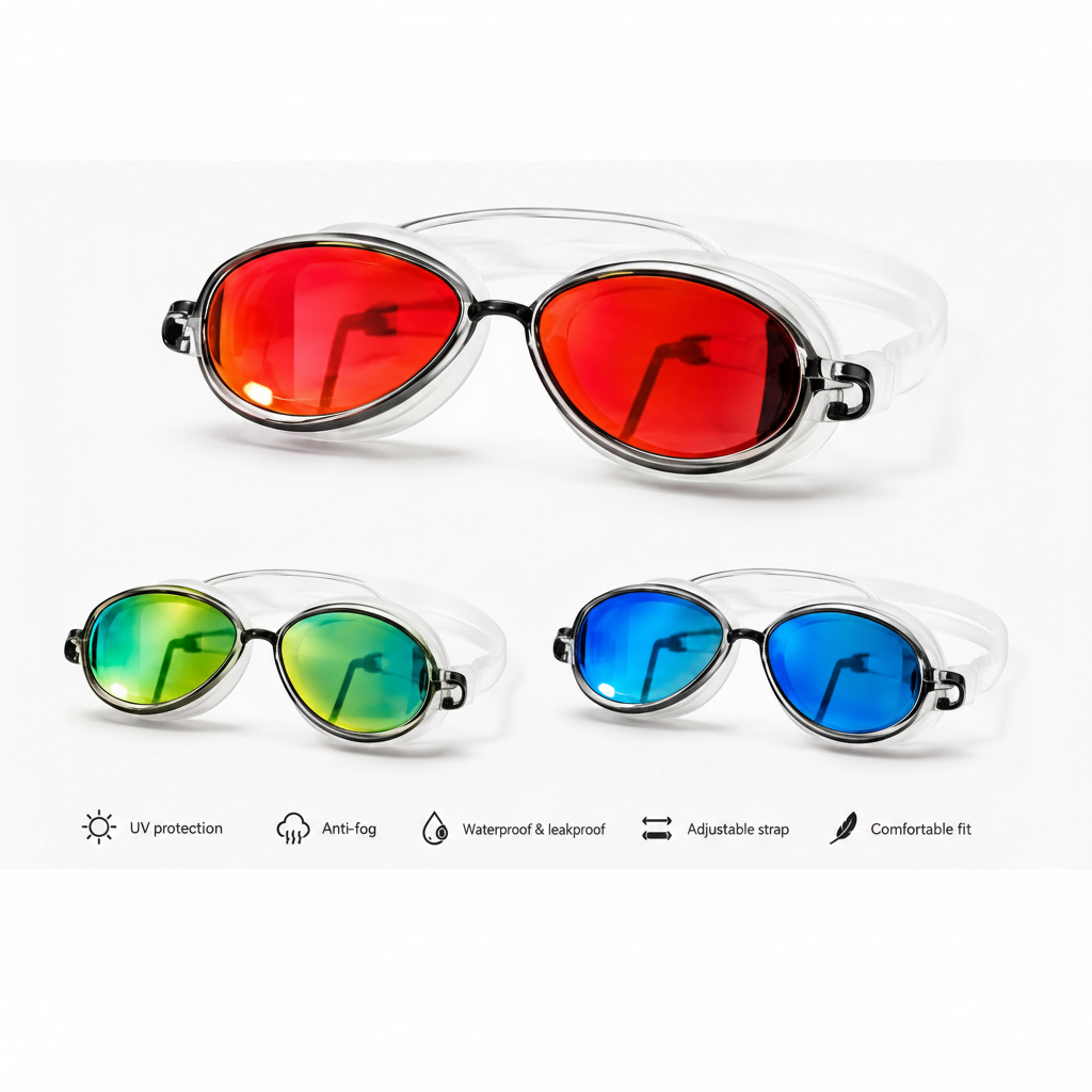 AquaPro Full-view anti-fog swimming goggles