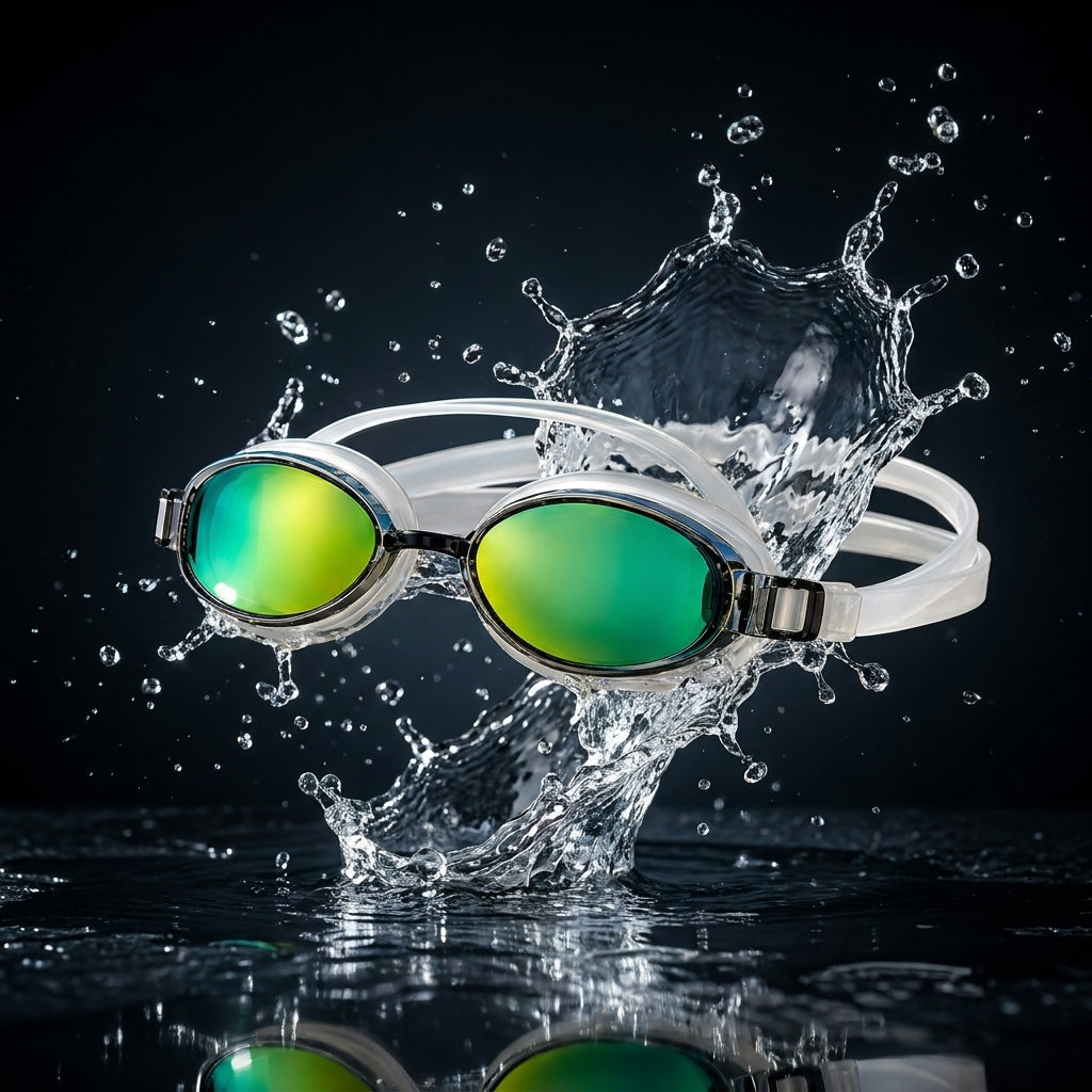 AquaPro Full-view anti-fog swimming goggles