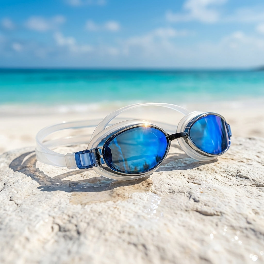 AquaPro Full-view anti-fog swimming goggles